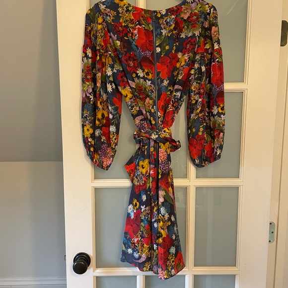 NWT Alice & Olivia Silk Floral Riviera Dress - Picture 7 of 13